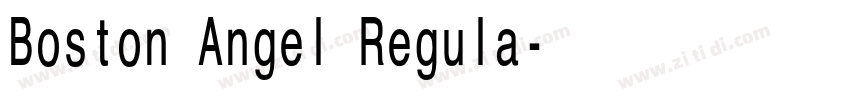Boston Angel Regula字体转换